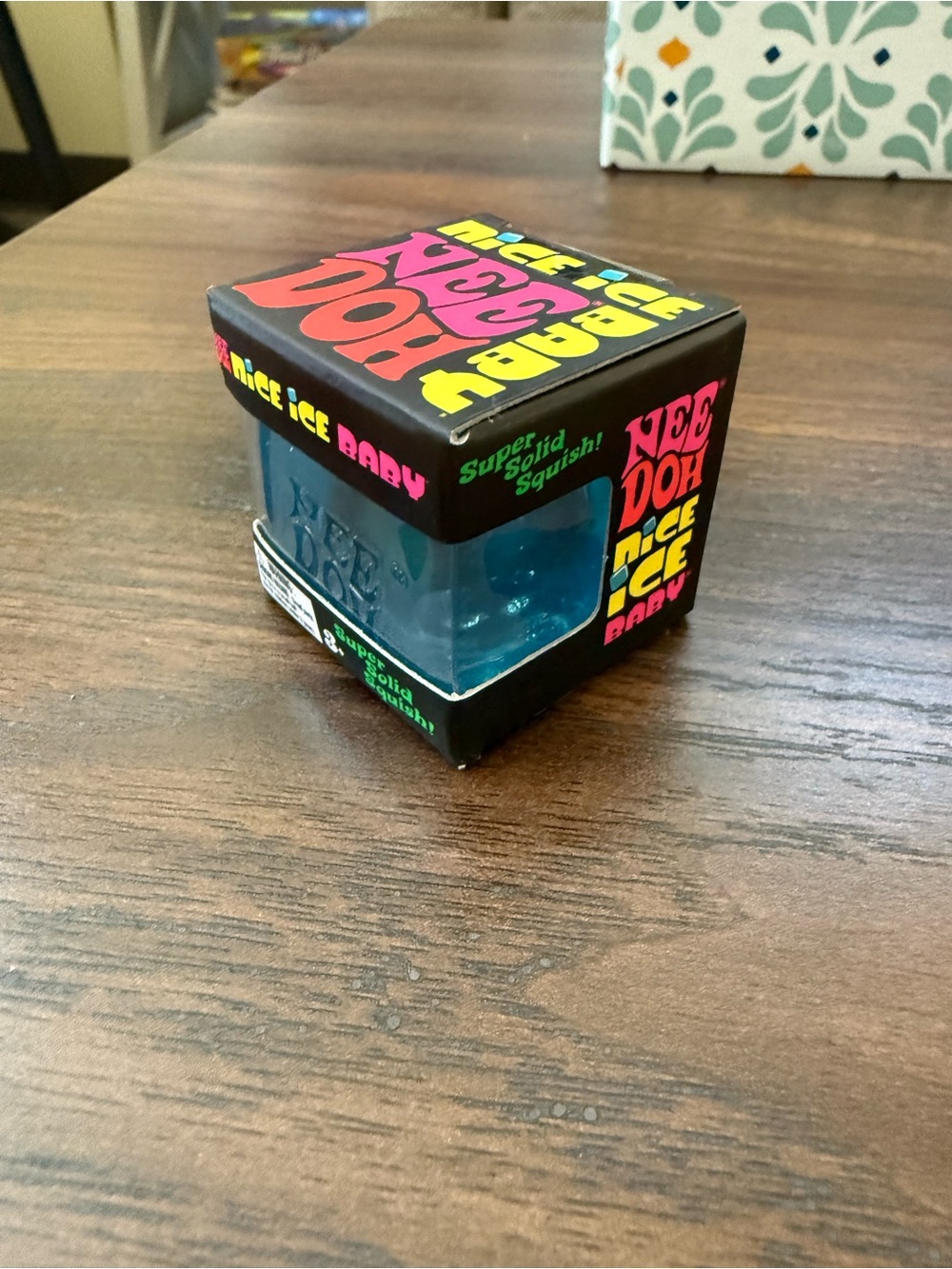 NeeDoh Nice Ice Baby Blue Squishy Toy in Box
